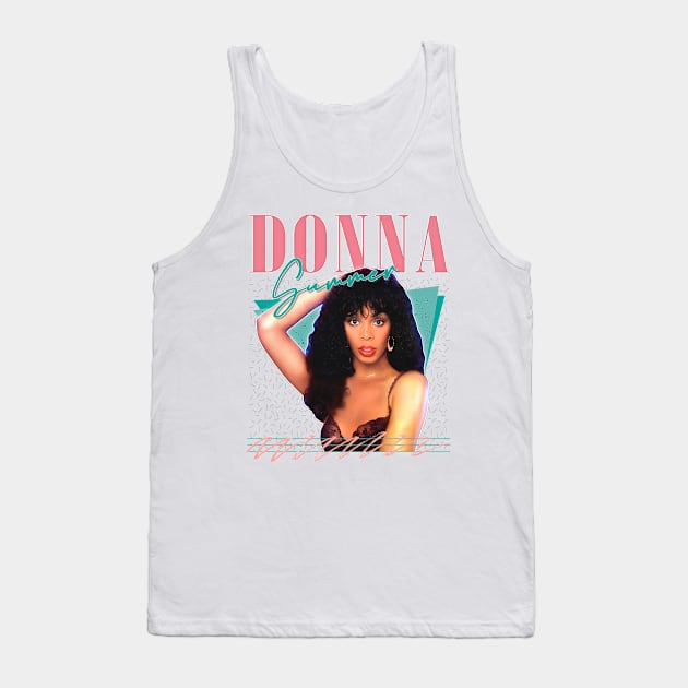 Donna Summer / Retro Style Fan Art Design Tank Top by DankFutura